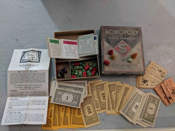 Found An Old Monopoly Set In The Walls Of My 1925 House