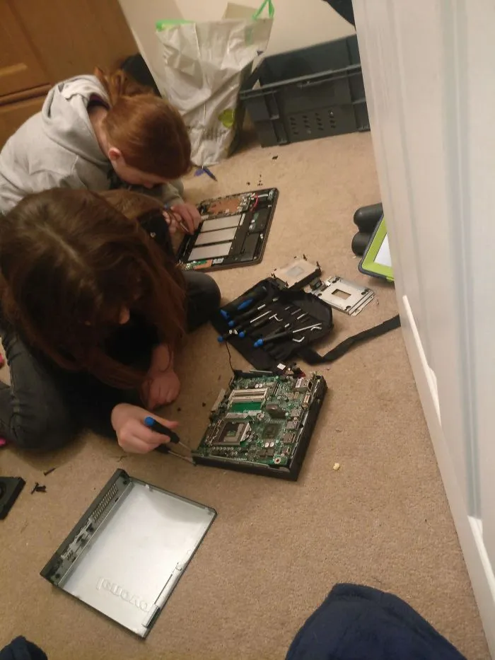 "Dad, We're Bored!" (Day 1 Of Lockdown)" Ummm Ok, Strip This Laptop Down, And This Desktop, And Then Rebuild Them"