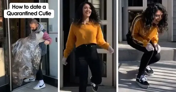 Remember The Drone Guy Who Asked Out A Girl Dancing On A Roof? He Finally Met Her In A Giant Inflatable Ball