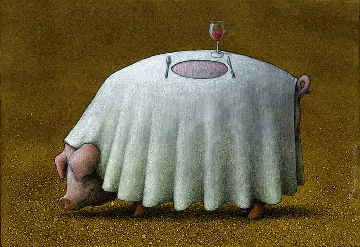 Polish Artist Creates 30 Uncomfortably Accurate Metaphors About The Ills Of Our Society (New Pics)