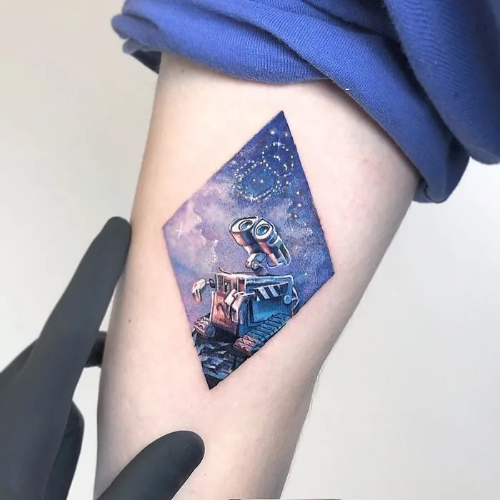 30 Colorful Micro Tattoos By Eden Kozokaro That Look Like Mini Pop Culture Paintings