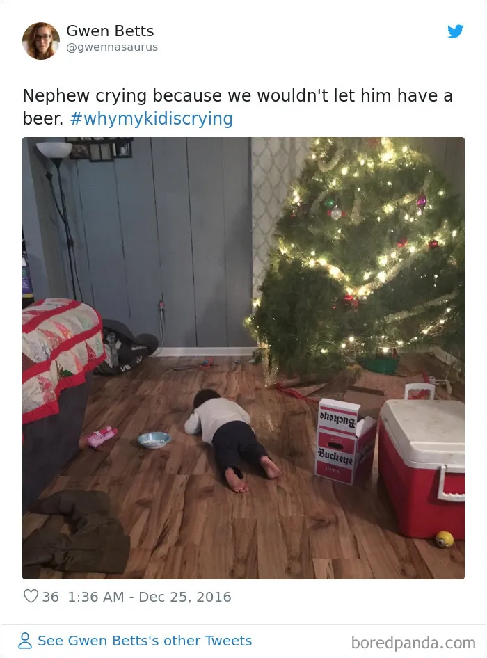 30 Of The Funniest #WhyMyKidIsCrying Tweets (New Pics)