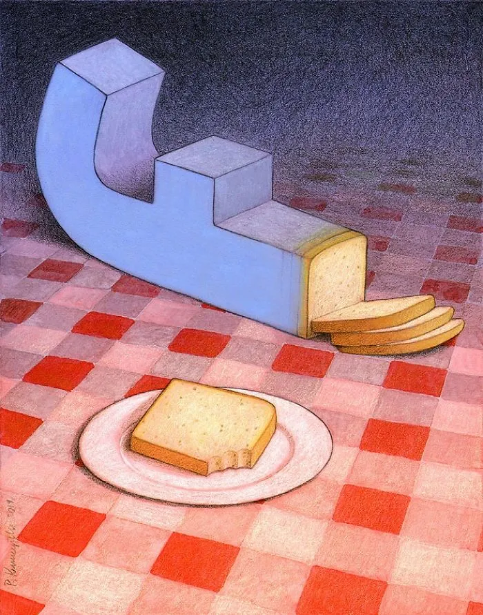 Polish Artist Creates 30 Uncomfortably Accurate Metaphors About The Ills Of Our Society (New Pics)