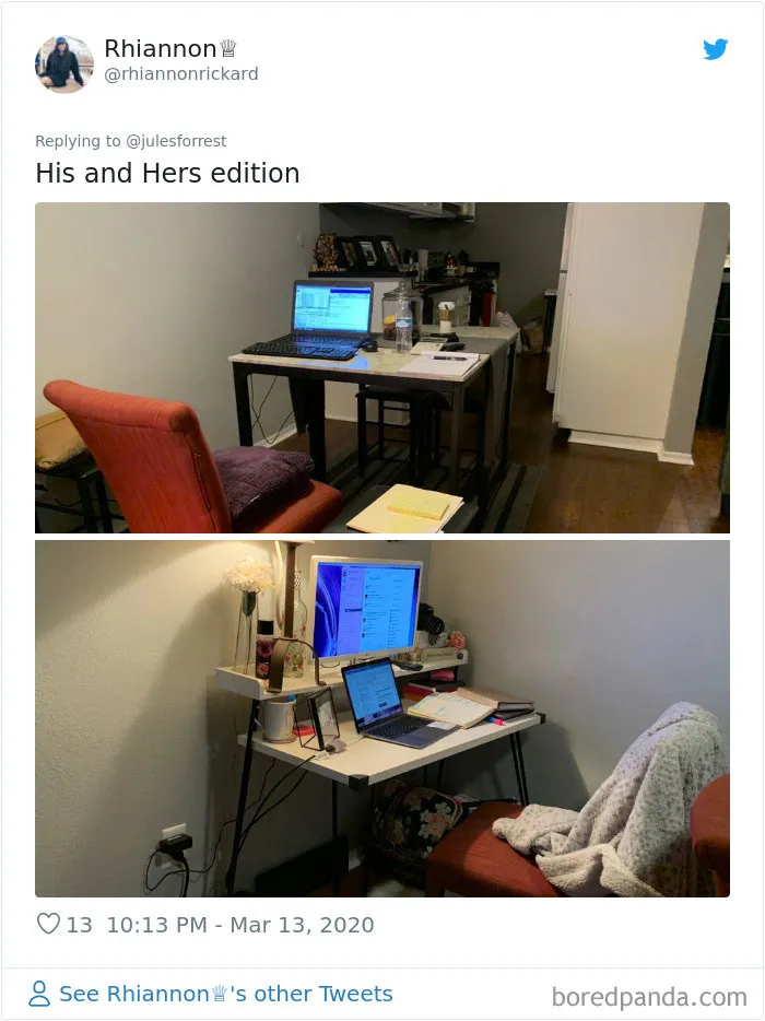 People Sick Of Seeing Glamorous Workspace Setups Share Their Reality Of Working From Home (30 Pics)