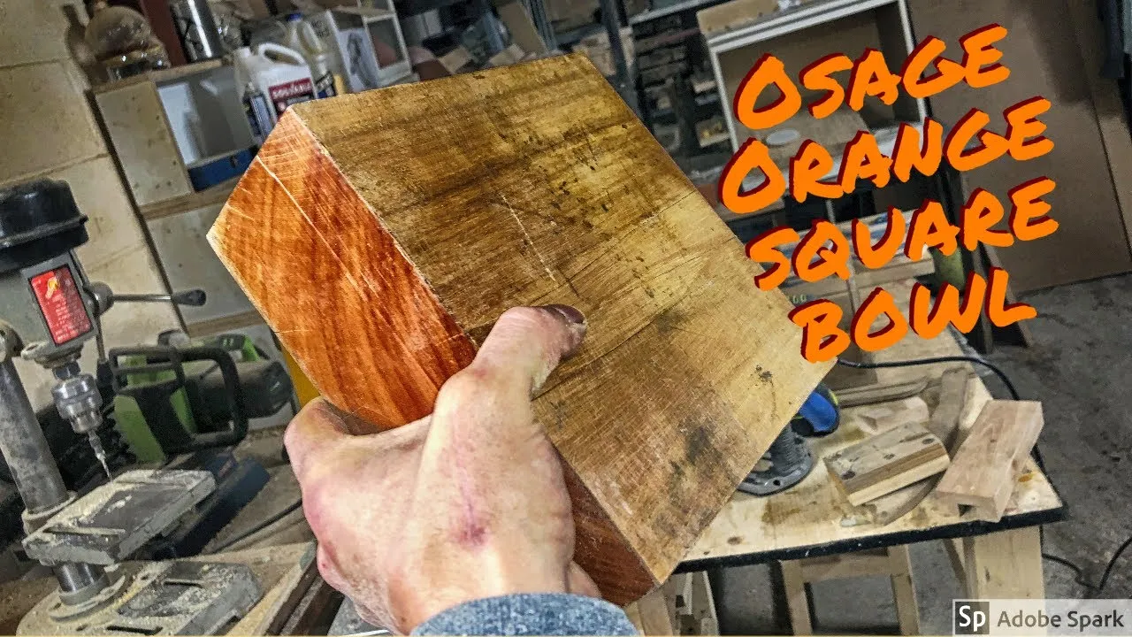 Osage Orange Square Bowl