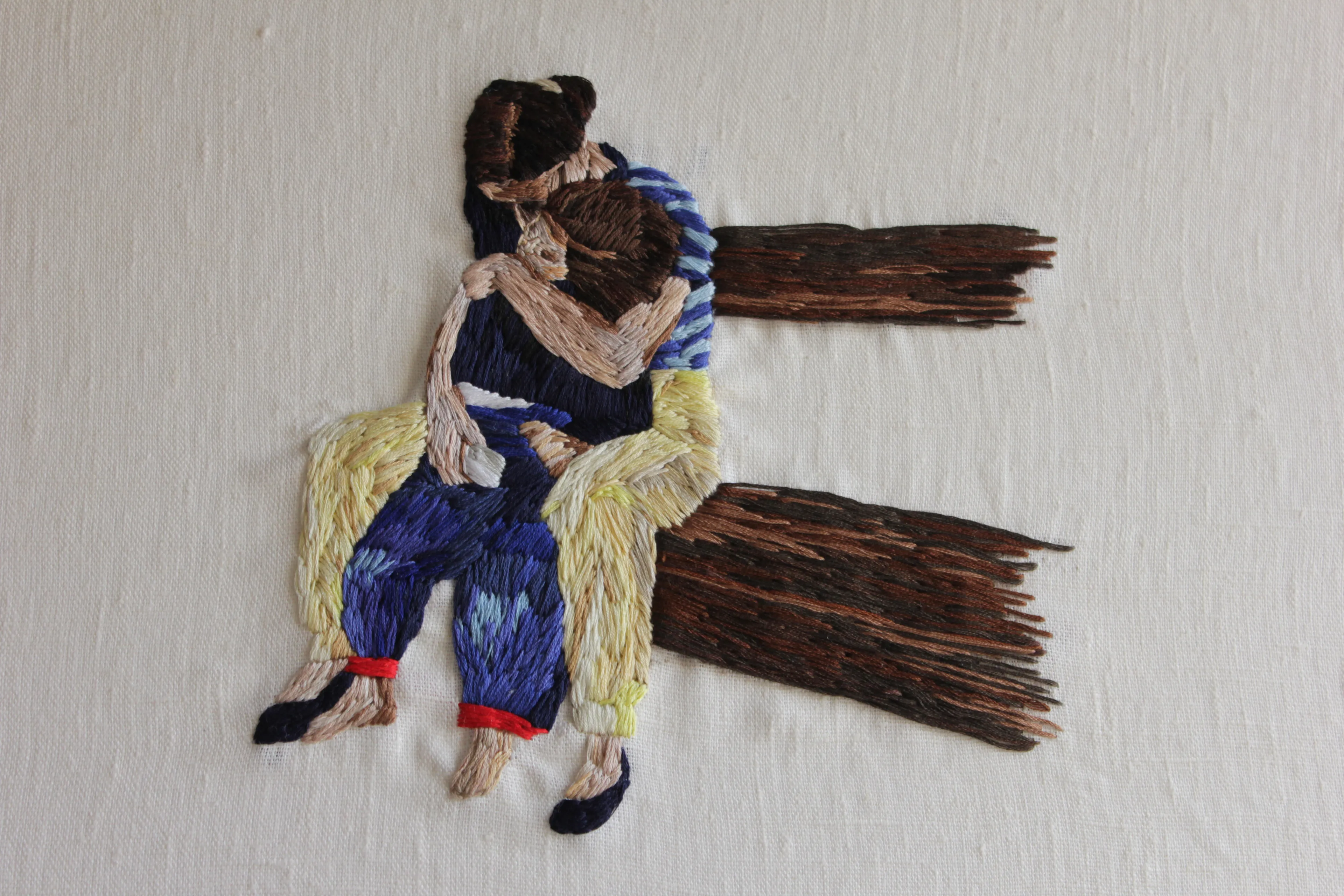 Nostalgic Embroideries Recount Memories Found In Old Home Movies By French Artist Cécile Davidovici