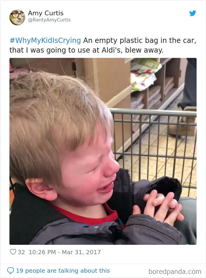 30 Of The Funniest #WhyMyKidIsCrying Tweets (New Pics)