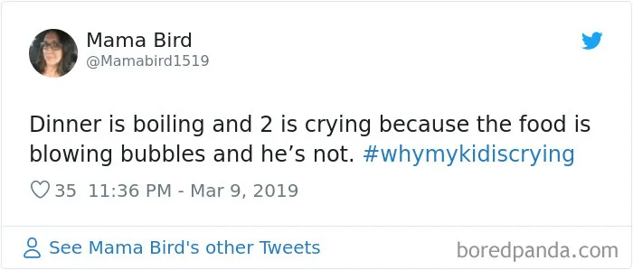 30 Of The Funniest #WhyMyKidIsCrying Tweets (New Pics)
