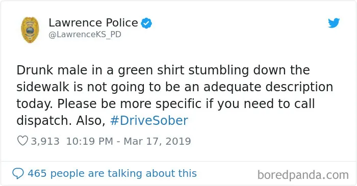 This Police Department Posts Comedy Gold On Twitter, And Here Are 30 Of Their Funniest Tweets