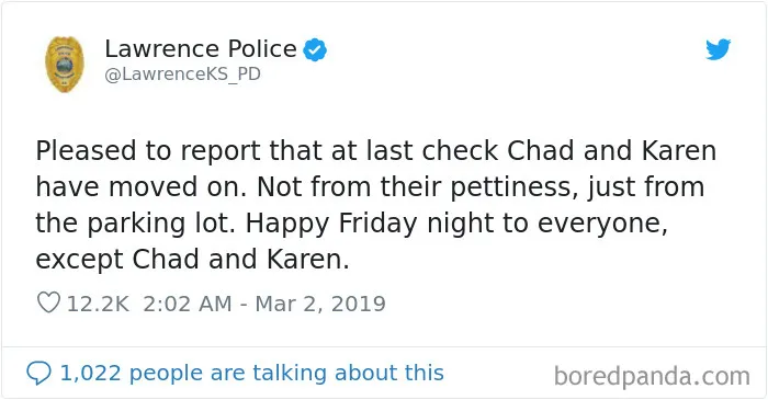 This Police Department Posts Comedy Gold On Twitter, And Here Are 30 Of Their Funniest Tweets