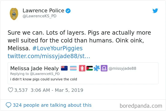 This Police Department Posts Comedy Gold On Twitter, And Here Are 30 Of Their Funniest Tweets