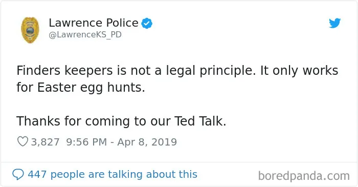 This Police Department Posts Comedy Gold On Twitter, And Here Are 30 Of Their Funniest Tweets