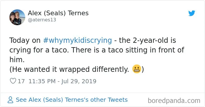 30 Of The Funniest #WhyMyKidIsCrying Tweets (New Pics)