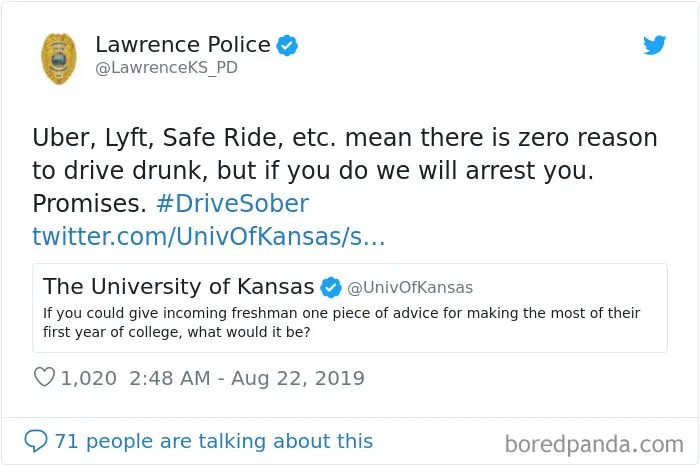 This Police Department Posts Comedy Gold On Twitter, And Here Are 30 Of Their Funniest Tweets