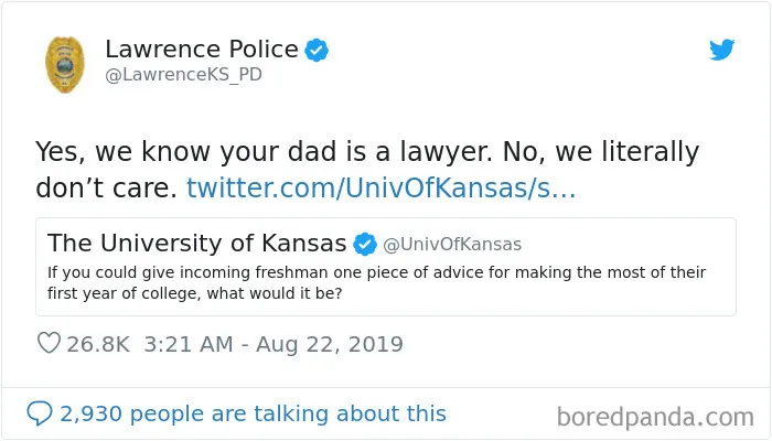 This Police Department Posts Comedy Gold On Twitter, And Here Are 30 Of Their Funniest Tweets