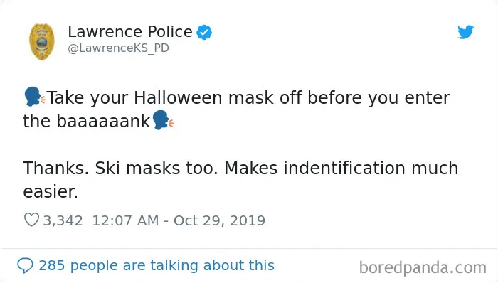 This Police Department Posts Comedy Gold On Twitter, And Here Are 30 Of Their Funniest Tweets