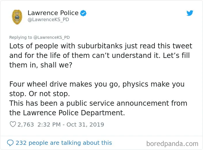 This Police Department Posts Comedy Gold On Twitter, And Here Are 30 Of Their Funniest Tweets