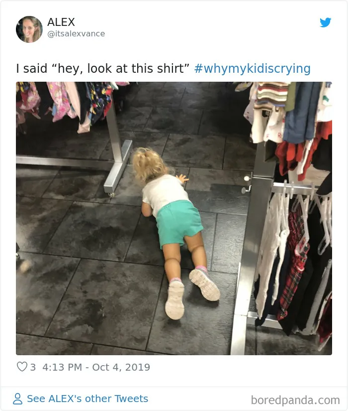 30 Of The Funniest #WhyMyKidIsCrying Tweets (New Pics)