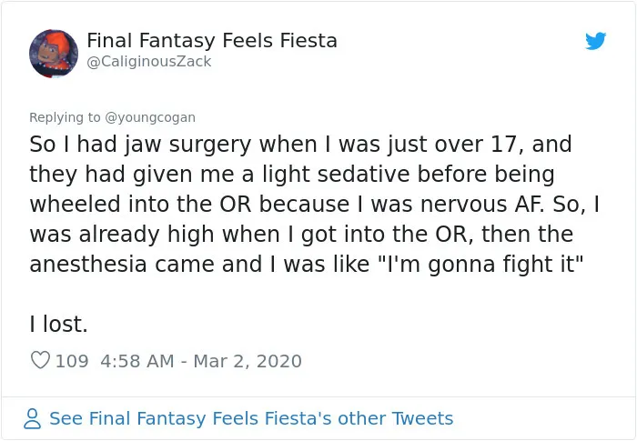 Turns Out It's Not Required To Count Back To 10 Before Anesthesia Kicks In And Here Are 30 Stories Of What Actually Happens