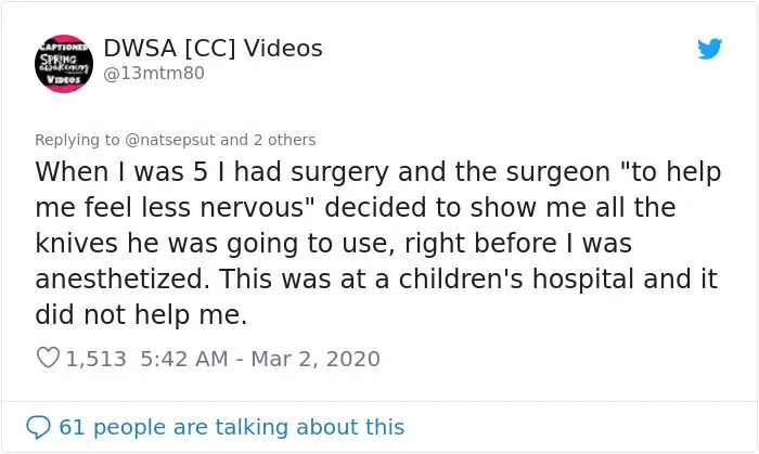 Turns Out It's Not Required To Count Back To 10 Before Anesthesia Kicks In And Here Are 30 Stories Of What Actually Happens