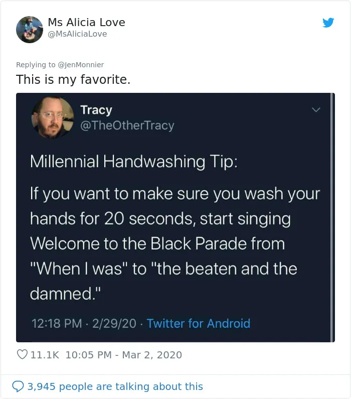 It’s Recommended To Wash Hands For 20 Seconds, So People Have Suggested These 53 Songs To Sing Instead Of Counting