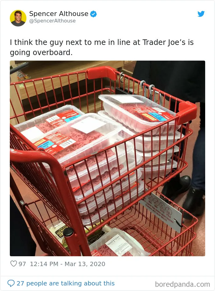 26 Photos Of Americans Panic Buying Things That Got Others Confused About What They Were Thinking