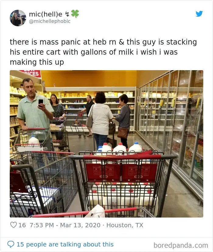 26 Photos Of Americans Panic Buying Things That Got Others Confused About What They Were Thinking