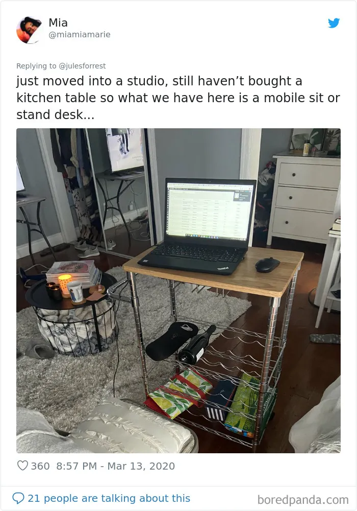 People Sick Of Seeing Glamorous Workspace Setups Share Their Reality Of Working From Home (30 Pics)