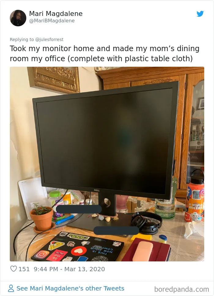 People Sick Of Seeing Glamorous Workspace Setups Share Their Reality Of Working From Home (30 Pics)