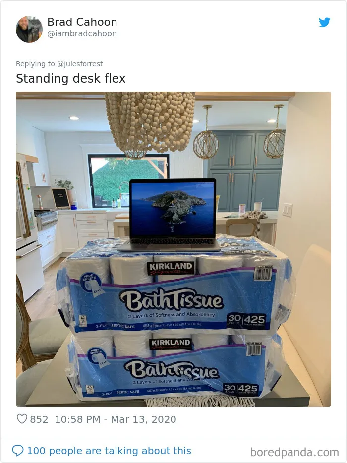 People Sick Of Seeing Glamorous Workspace Setups Share Their Reality Of Working From Home (30 Pics)