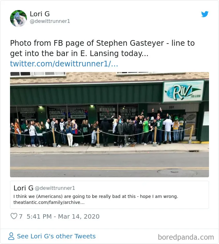 Some Idiots Are Mocking Social Distancing And Going To Bars During The Coronavirus Outbreak