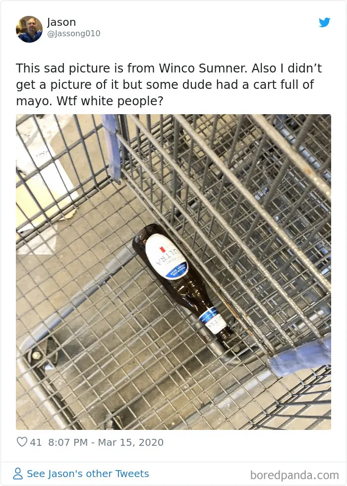 26 Photos Of Americans Panic Buying Things That Got Others Confused About What They Were Thinking