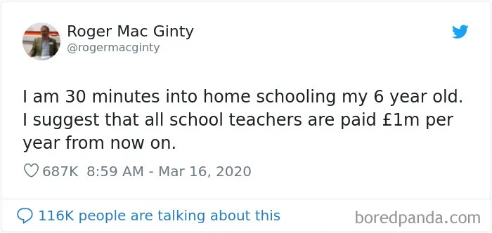 30 Parents Who Realized Teachers Deserve More Respect After Trying To Homeschool Their Kids During The Quarantine