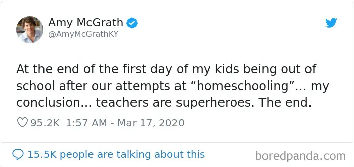 30 Parents Who Realized Teachers Deserve More Respect After Trying To Homeschool Their Kids During The Quarantine
