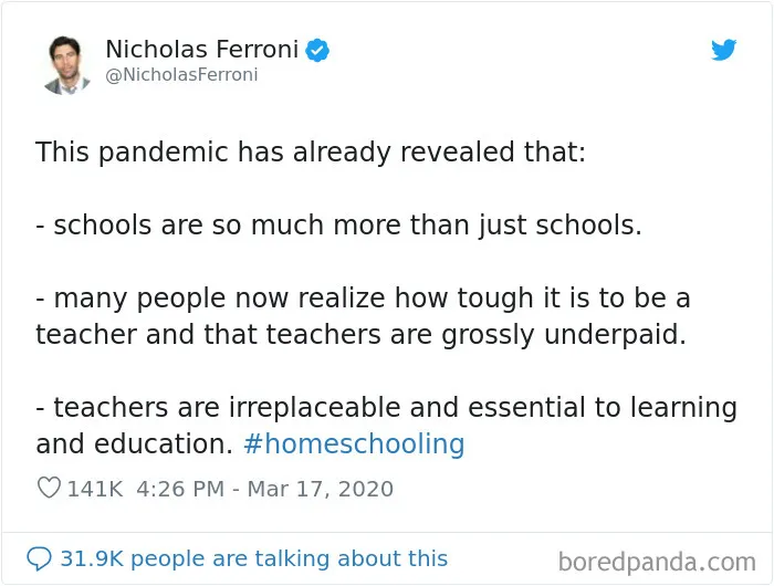 30 Parents Who Realized Teachers Deserve More Respect After Trying To Homeschool Their Kids During The Quarantine