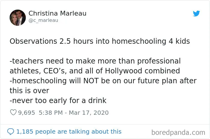30 Parents Who Realized Teachers Deserve More Respect After Trying To Homeschool Their Kids During The Quarantine