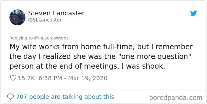 24 Times Partners Learned New Things About Their Significant Other While Seeing Them Work From Home