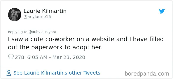30 Funny "Co-Worker" Updates From People Working From Home