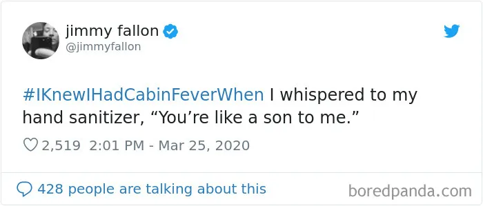 Jimmy Fallon Asks Quarantined People To Share The Exact Moment They Knew They'd Gone A Bit Crazy From The Isolation (30 Pics)