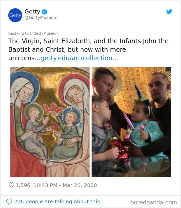 Museums Ask People To Recreate Famous Paintings With Anything They Can Find At Home, Get 35 Hilarious Pics