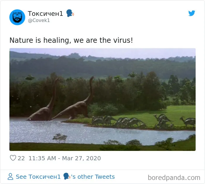 30 Funny Posts Of "Wildlife Returning' To Nature As Humans Are Forced To Quarantine