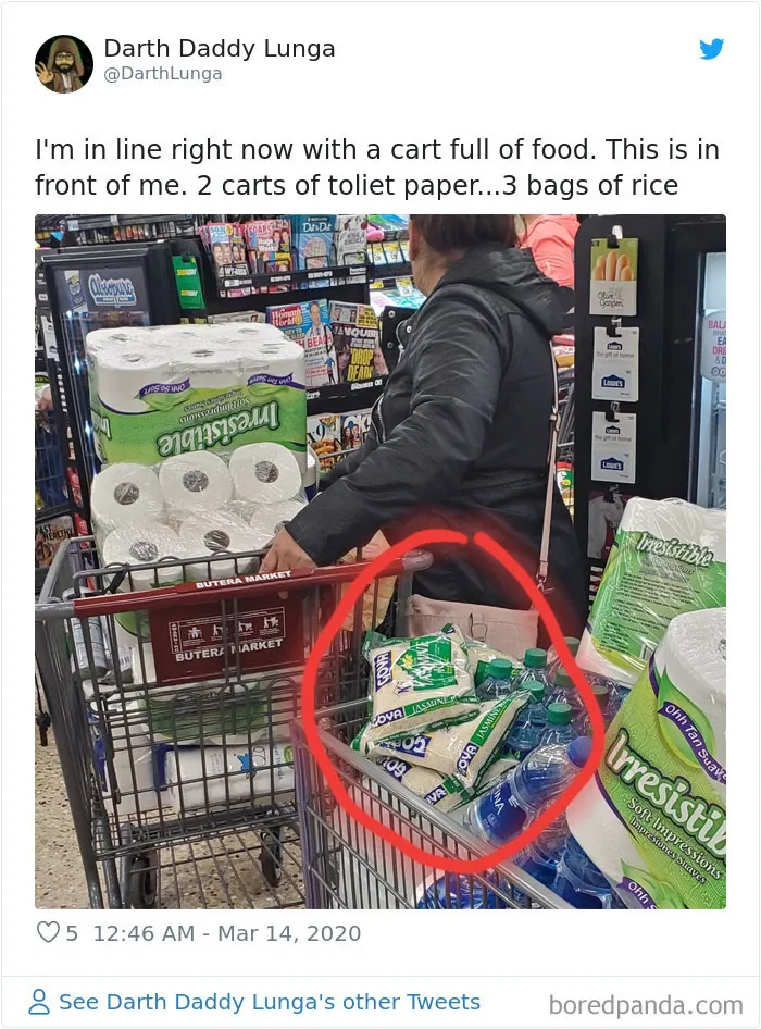 26 Photos Of Americans Panic Buying Things That Got Others Confused About What They Were Thinking