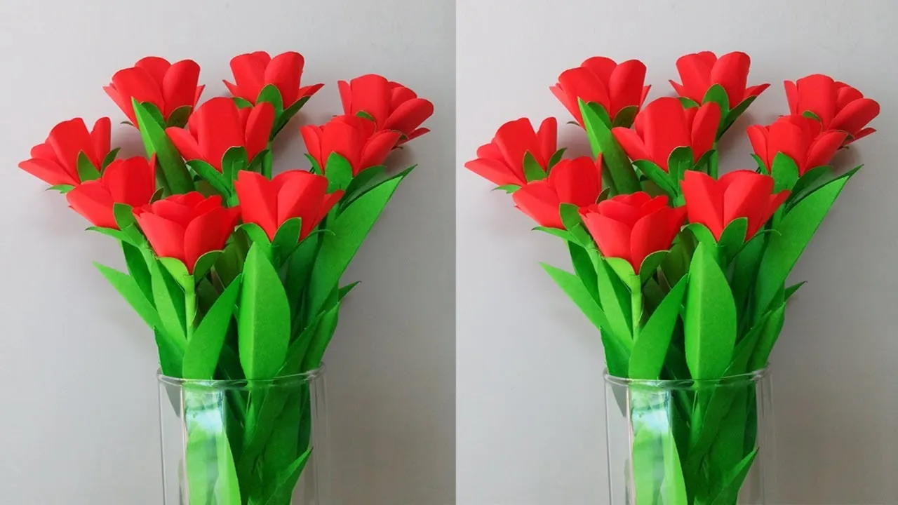 Very Easy Way To Make Beautiful Paper Flower Tutorial