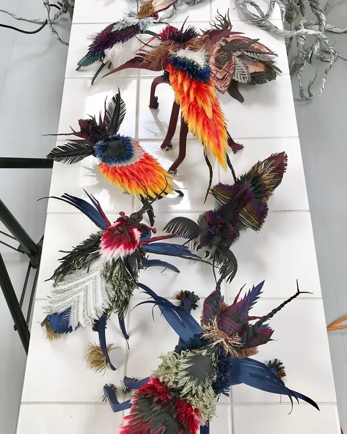 This Woman Constructs Enormous Bouquets Of Tissue Paper Flowers