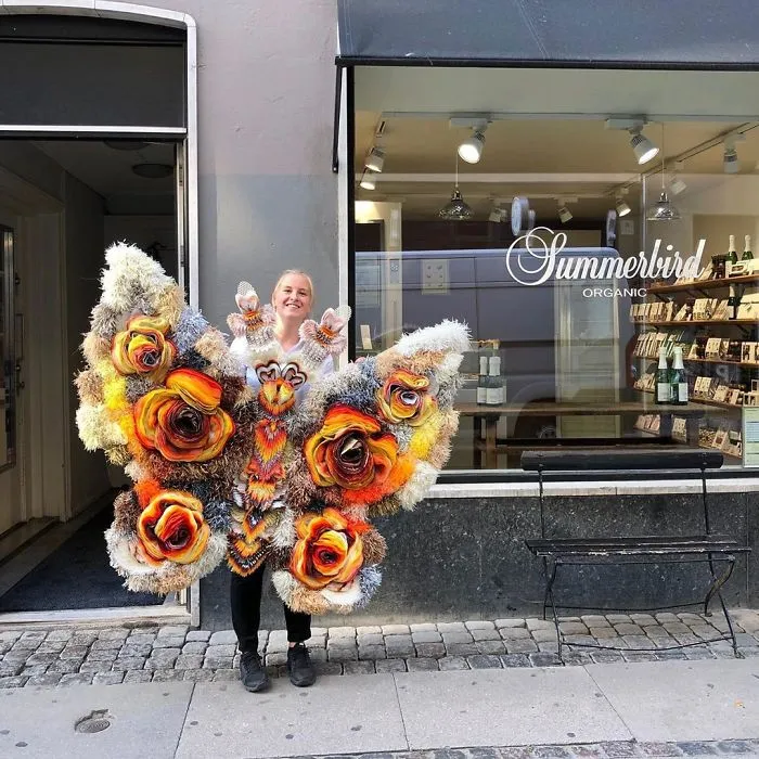 This Woman Constructs Enormous Bouquets Of Tissue Paper Flowers