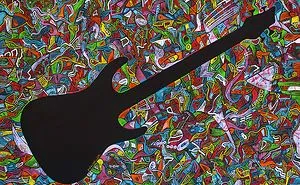I Joined My Two Biggest Passions - Bass Guitar And Painting.
