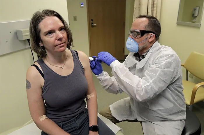 Jennifer Haller, The First Person In The World To Be Injected With The Experimental Vaccine For The Covid-19
