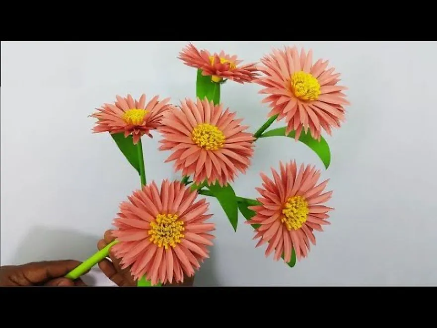 Beautiful Flower Stick - Easy Flower Stick Craft