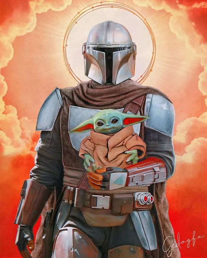 Mando And Baby Yoda