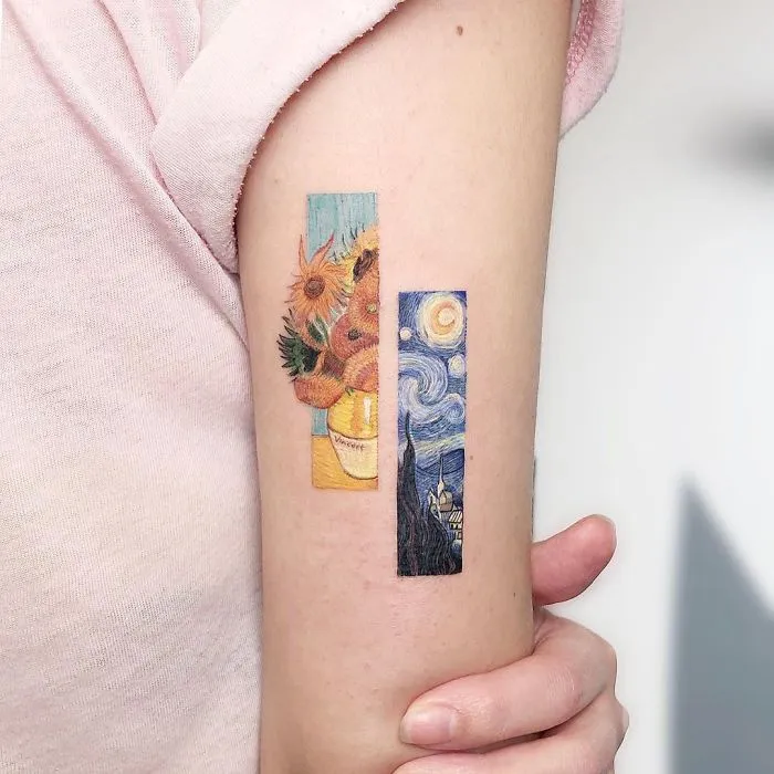30 Colorful Micro Tattoos By Eden Kozokaro That Look Like Mini Pop Culture Paintings